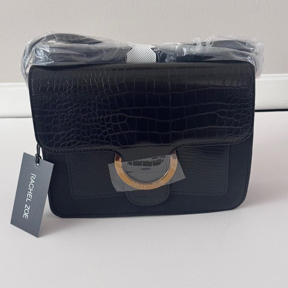 Rachel Zoe IRIM Black Crossbody Purse Bag New with Tags